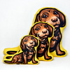 Decorative Dog Pillow Cushion Dachshund Brown cuddly mascot