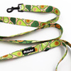 Dog Leash Guacamole Time Psiakrew width 2.5 cm, 1"  wide, black snap hook 6 cm
