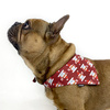 Premium Dog Bandana Santa Clauses handkerchief style to tie around your pet’s neck, Burgundy