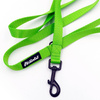 Lime Dog Leash width 2 cm 0.78 ", black extras   