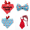 Set mit Weihnachtsaccessoires als Geschenk für einen Hund, Fliege, Krawatte, Bandana Psiakrew