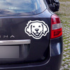 Golden Retriever Psiakrew Hunde-Autoaufkleber für dunkle Karosserien