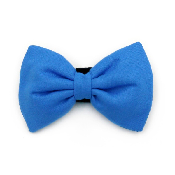 Dog Bow Tie Azure, Pet Bow Tie, Bowtie, Collar Attachment