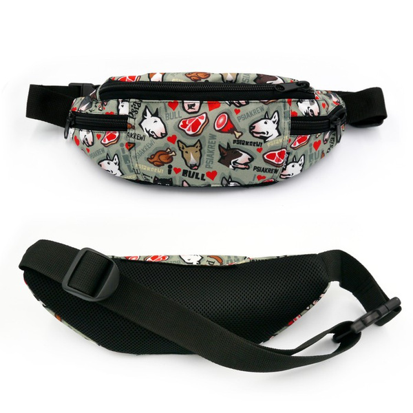Bauchtasche Bullterrier Gourmet Grau Hüfttasche Psiakrew