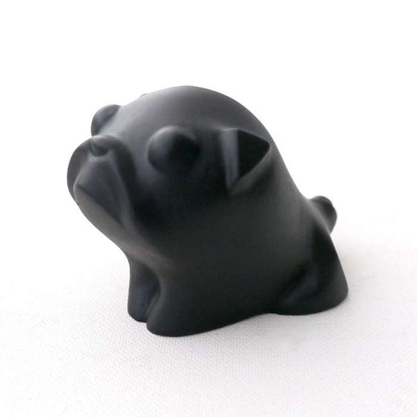 Sculpture Pug Mops Carlin My Black Sweetness