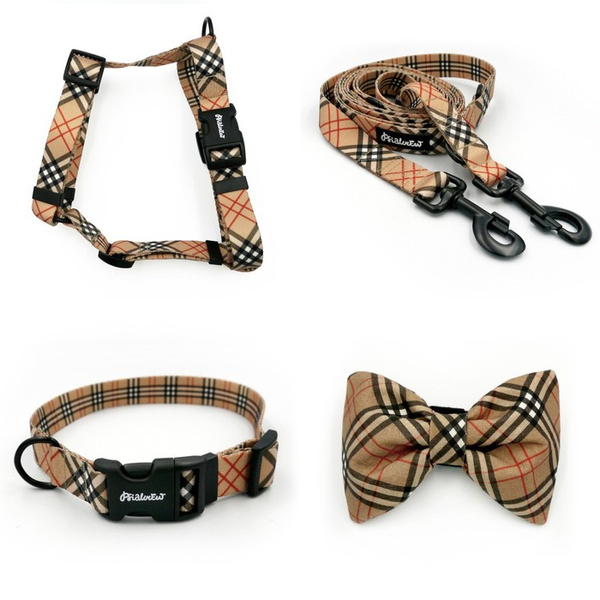 ZUBEHÖRSATZ. Großer Hund. Dogberry Psiakrew-Serie; Halsband, Geschirr, Leine, Fliege