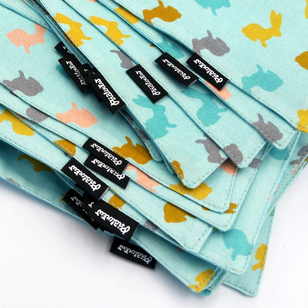 Bandanka na Wielkanoc Easter Bunny Psiakrew, wiązana chusteczka, apaszka bawełniana