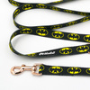 Long Dog Leash Batdog width 2 cm (0.78") wide, rose gold snap hook 6 cm