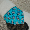 Premium Dog Bandana Sharks handkerchief style to tie around your pet’s neck