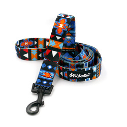 Hundeleine Sorry Winnetou Psiakrew Breite 2,5 cm, 1" breit, schwarzer Karabinerhaken 6 cm