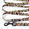 Long Dog Leash Dog Tattoo Flash width 2 cm (0.78")  wide. black snap hook 7 cm