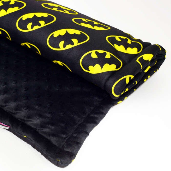 Premium Mat Plaid Blanket for the dog Batdog Psiakrew Design