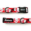 Dog Collar Psiakrew Snowman, 2 cm 0.78" wide, for smaller dogs, black extras