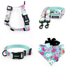 ACCESSORY KIT. Medium dog. Psiakrew Azure Pool Series; Collar, Harness, Leash, Bandana