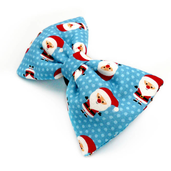 Christmas Dog Bow Tie- Santas, Pet Bow Tie, Bowtie, Collar Attachment