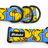 Half-choke collar Ducky Duck Psiakrew, 4 cm wide, medium and big dogs, black extras