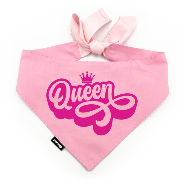 Personalisiertes rosa Bandana für Hunde Queen Psiakrew