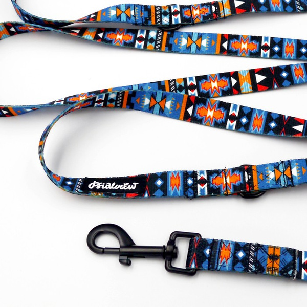 Long Dog Leash Sorry Winnetou Psiakrew width 2 cm (0.78"),  black snap hook 7 cm (3,15")