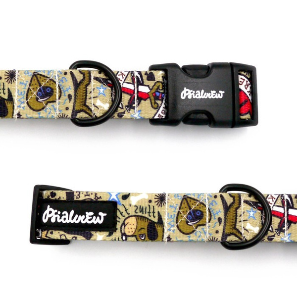 Dog Collar Psiakrew Dog Tattoo Flash 2.5 cm wide, black extras