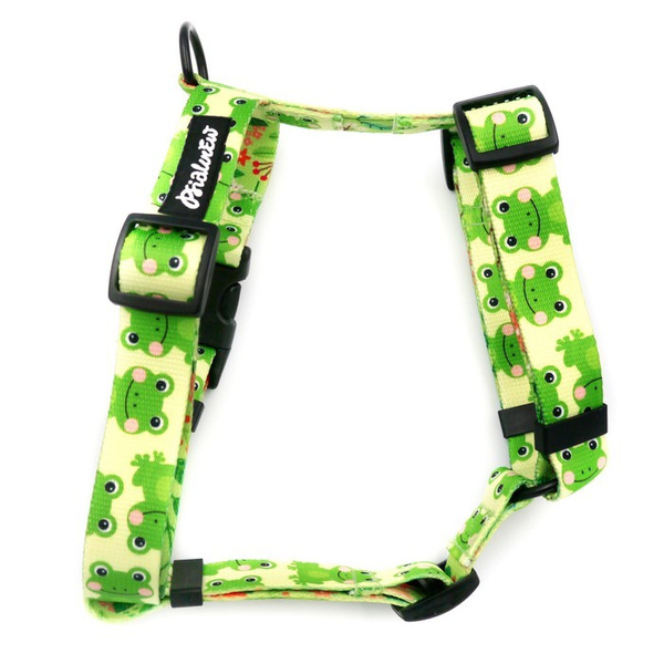 Harness for Dog, Model Green Frogs Guard Harness, black extras
