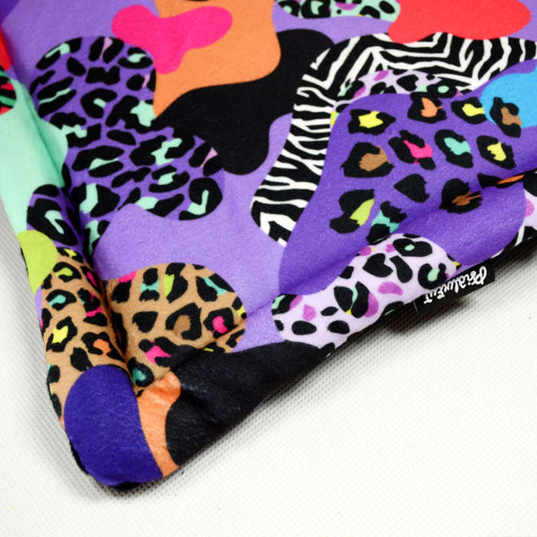 Premium Mat Plaid Blanket for the dog, Crazy Leopard Psiakrew Design