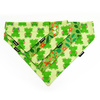 Double-sided bandana for Dog Green Frogs, spring scarf with a tunnel for the collar Psiakrew
