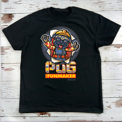 Koszulka męska Pug The Funmaker Psiakrew