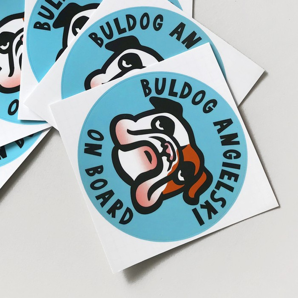 English Bulldog Dog Sticker for Car Bumper Auto Moto Car Body Rear Window