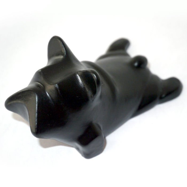 Sculpture French Bulldog Black Yoga