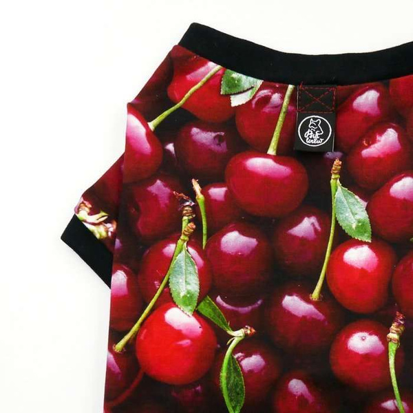 Koszulka T-shirt dla Psa Czereśnie Psiakrew