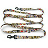 Dog Leash Dog Tattoo Flash width 2.5 cm, 1"  wide, snap hook black 8cm