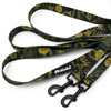 Long Dog Leash Donatella Psiakrew width 2 cm (0.78"), black snap hook 6 cm