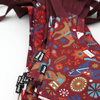 Bandana dla psa z motywem ludowym świątecznym wiązana chusteczka, apaszka bawełniana Winter Folk
