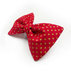 Dog Bow Tie Goldi, gold polka dots