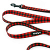 Dog Leash Lumberjack width 2 cm 0.78 ", black extras