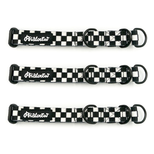 Half-choke collar Checker, 2 cm wide, for small dogs, black extras