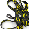 Dog Leash Batdog width 2.5 cm, 1"  wide, big black snap hook 8 cm