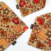 Premium Dog Bandana Cinnamon Gingerbreads handkerchief style to tie around your pet’s neck