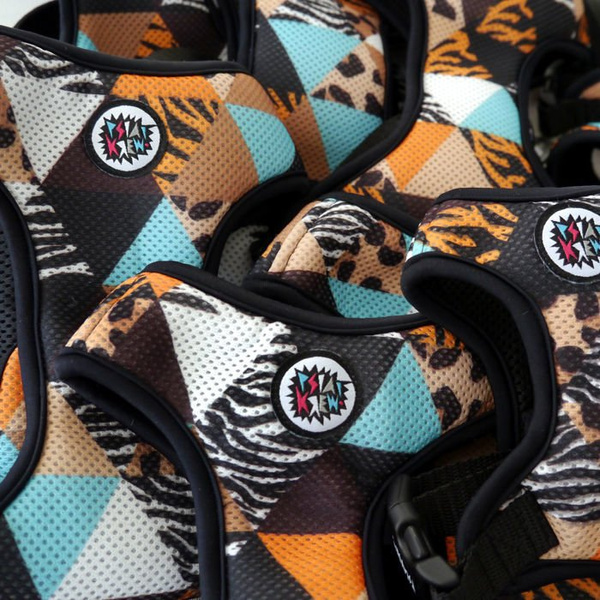 Dog Harness, Wild Animals animal print, Always Feeling Cool, Super Soft Psiakrew