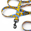 Hundeleine Ducky Duck Breite 2,5 cm, 1" breit, schwarzer Karabinerhaken 6 cm