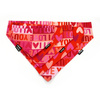 Double-sided bandana for Dog I LOVE YOU, scarf for Valentine's Day with a tunnel for the collar Psiakrew