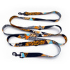 Dog Leash Wild Animals width 2.5 cm, 1" wide, snap hook black 6cm