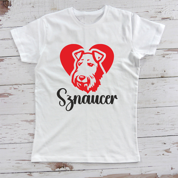 Personalized Women's T-Shirt with Schnauzer Dog – Psiakrew