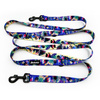 Dog Leash Magic Jungle width 2.5 cm, 1" wide, big black snap hook 8 cm