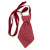 Christmas tie for a dog, burgundy with polka dots Psiakrew