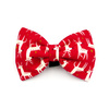 Christmas Dog Bow Tie Rudolphs, Pet Bow Tie, Bowtie, Collar Attachment
