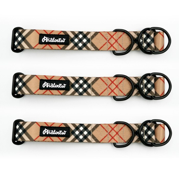 Half-choke collar Dogberry, 3 cm wide, medium and big dogs, black extras