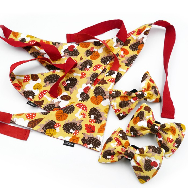 Premium Dog Bandana Hedgehog Dreamer handkerchief style to tie around your pet’s neck