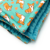 Dog Blanket Welsh Corgi Psiakrew, Mat, Minky fleece plaid