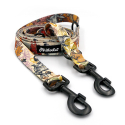 Dog Leash Forest Treasures Psiakrew width 2.5 cm, 1"  wide, snap hook black 8cm
